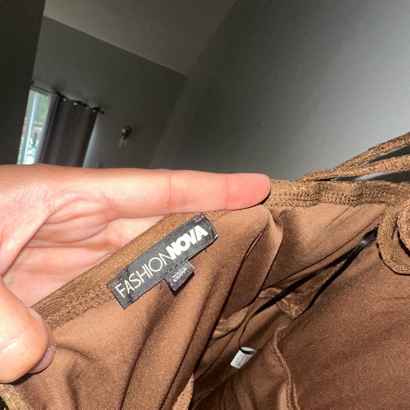 Fashion Nova Brown romper dress - Picture 5 of 5